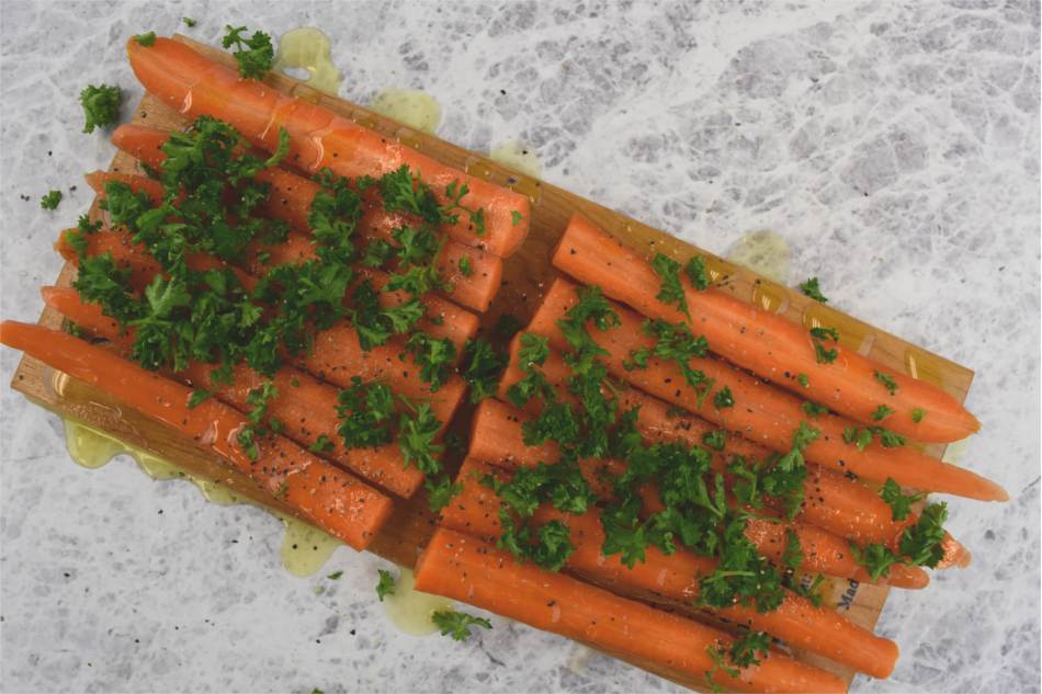 Maple Planked Carrots with Parsley Recipe