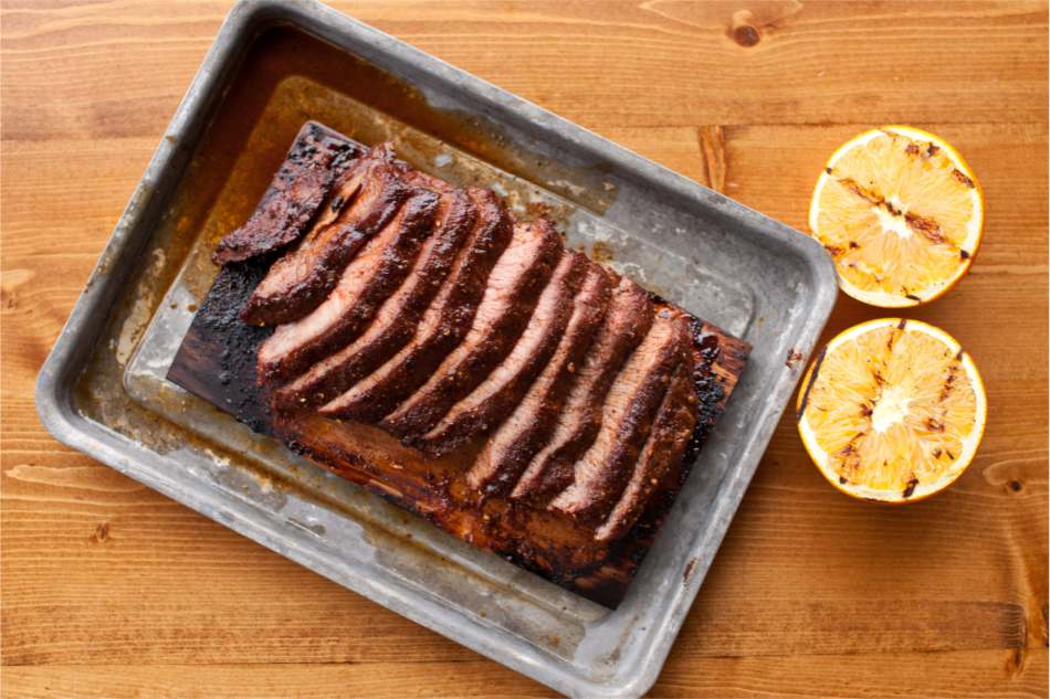 Hickory Planked Flat Iron Steak Recipe