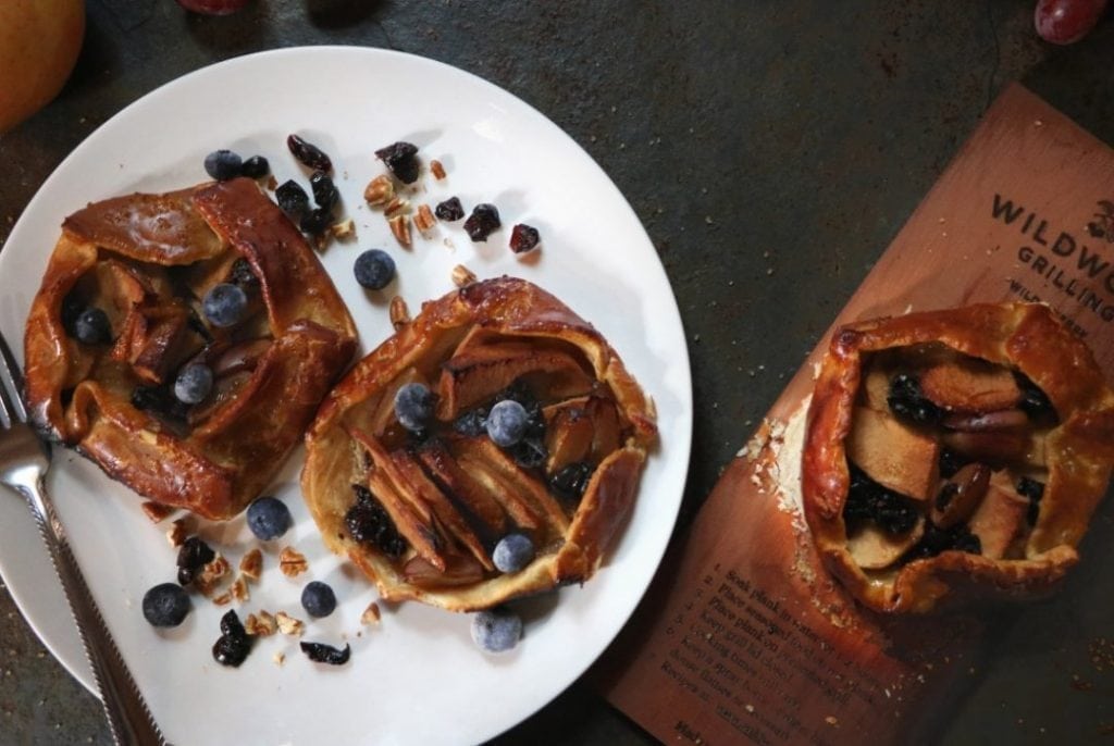 Picture of Cherry planked apple galette with serving suggestion