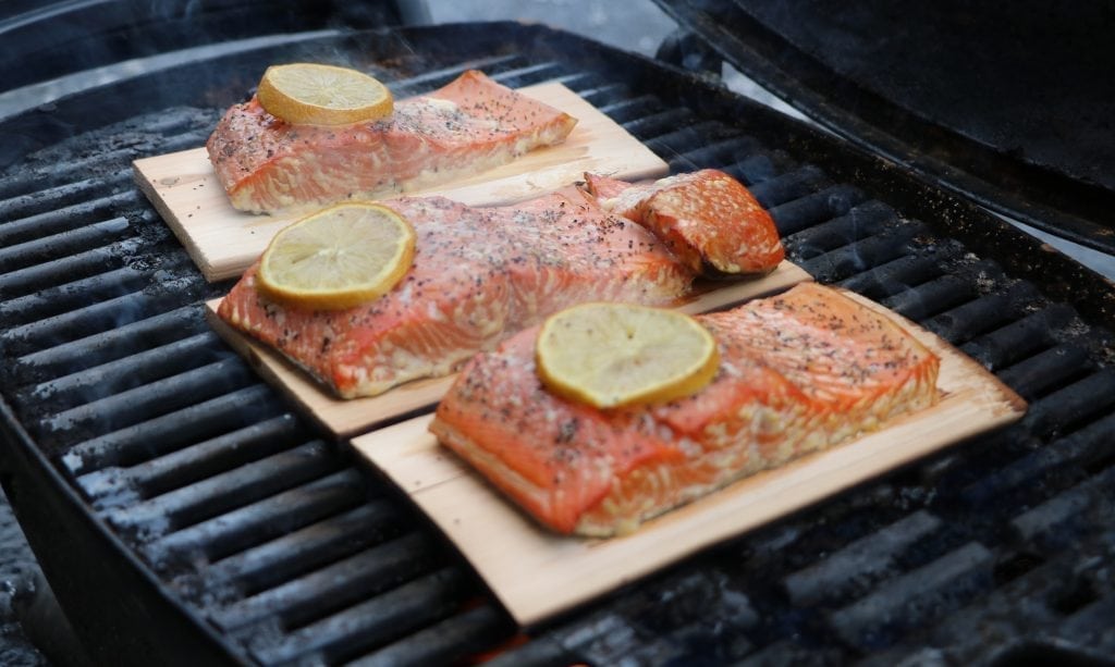 Cedar Planked Lemon Pepper Salmon Recipe