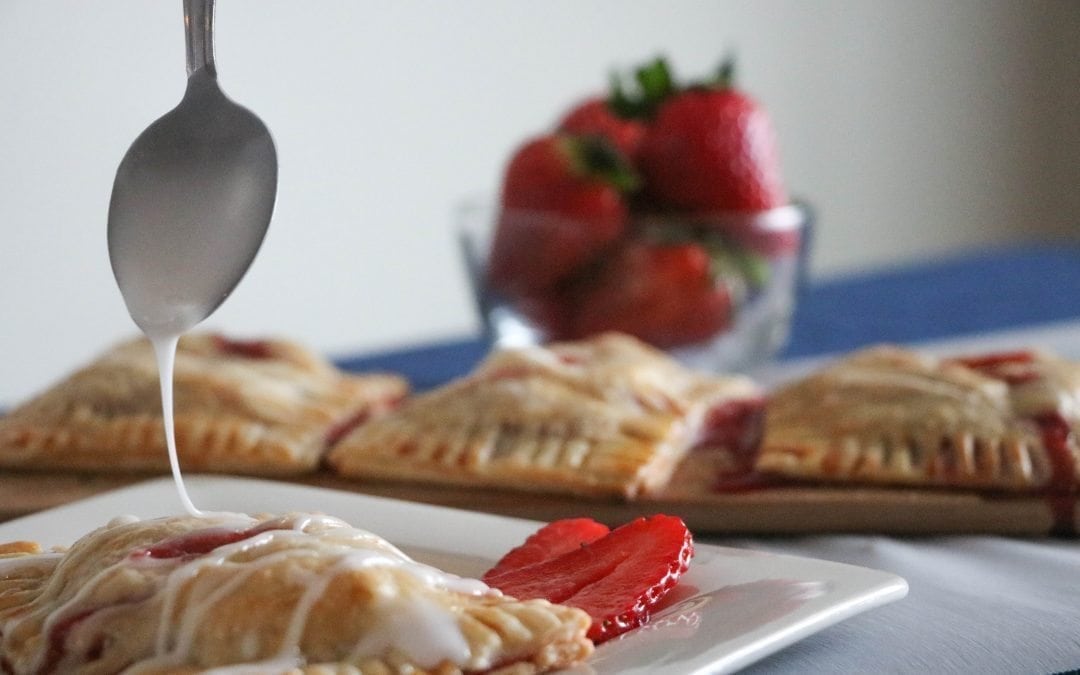 Strawberry Hand Pies Grilled on Cherry Wood Plank