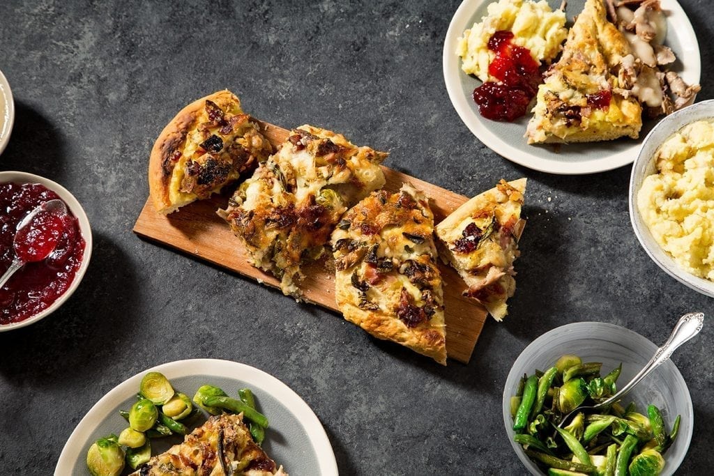 Maple Planked Thanksgiving Leftovers Pizza Recipe