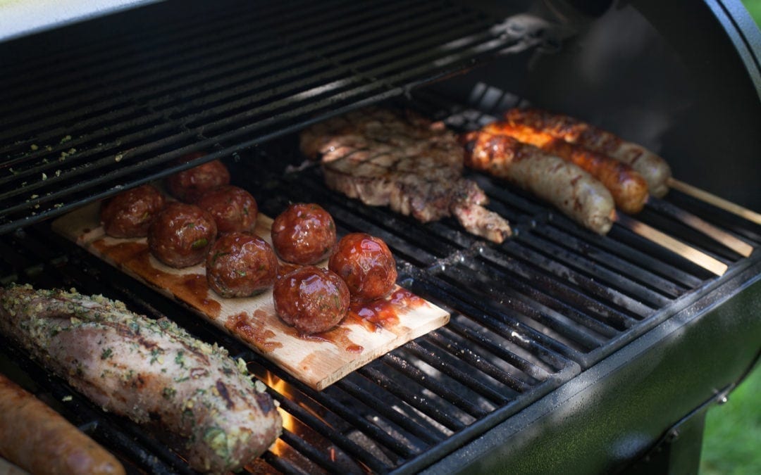 Hickory Planked BBQ Meatballs