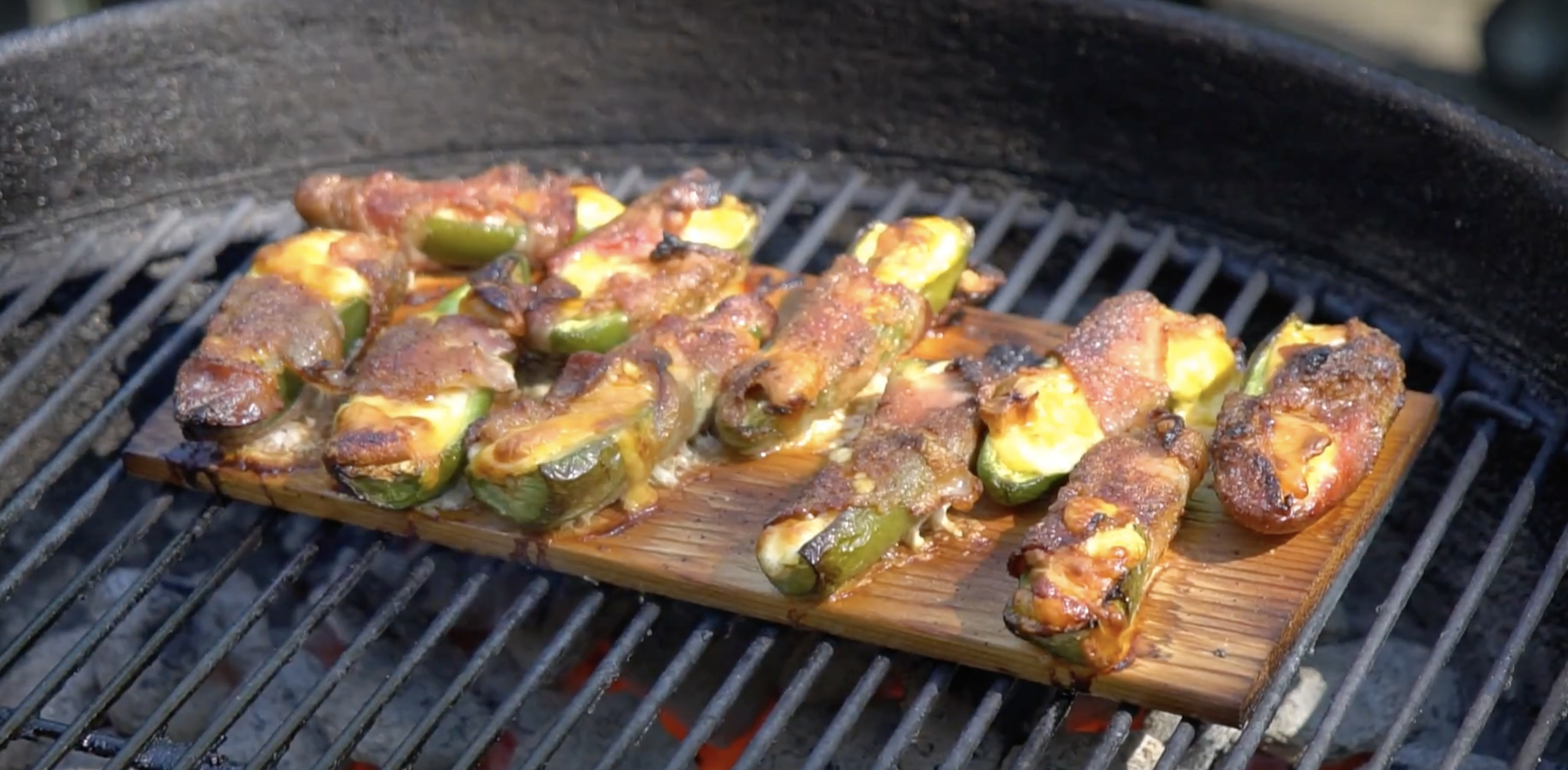 Maple Planked Jalapeno Poppers