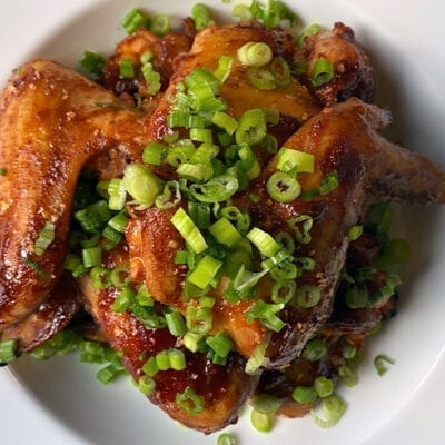 Grilled Chicken Wings with Plum Whiskey Sauce