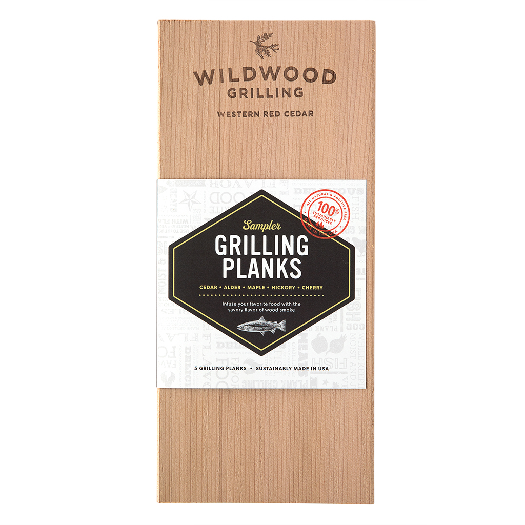 Grilling Planks Sampler Pack: 5 Flavors (Medium)