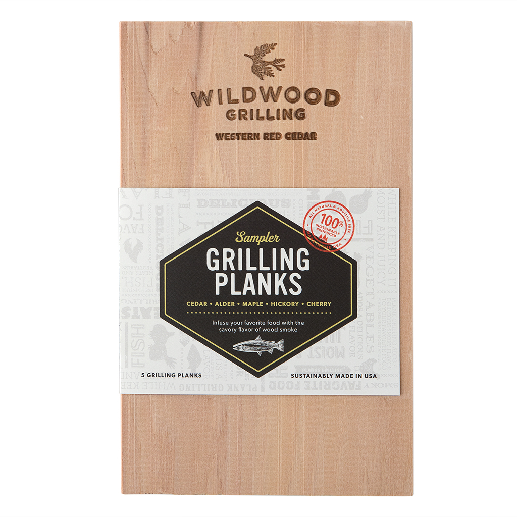 Grilling Planks Sampler Pack: 5 Flavors (Small)