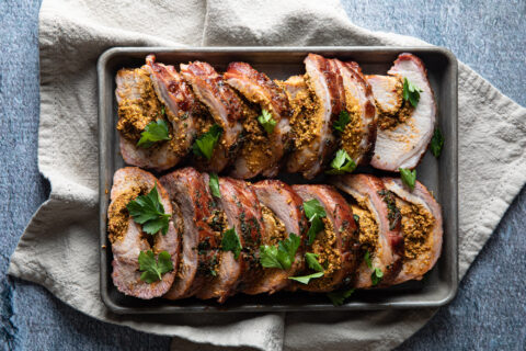 Mediterranean Smoked Pork Roulade | Wildwood Grilling